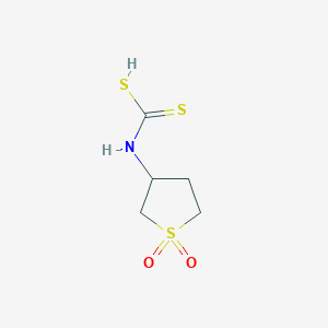 molecular formula C5H9NO2S3 B056557 Sulfocarbathione CAS No. 114654-31-8
