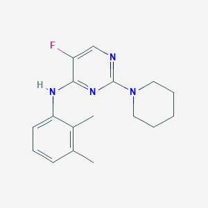 molecular formula C17H21FN4 B5655776 N-(2,3-dimethylphenyl)-5-fluoro-2-(piperidin-1-yl)pyrimidin-4-amine 