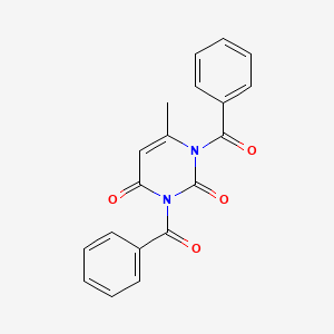 molecular formula C19H14N2O4 B5655800 1,3-Dibenzoyl-6-methyluracil 