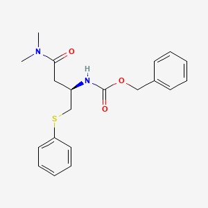 Benzyl [(R)-4-(dimethylamino)-4-oxo-1-(phenylthio)butan-2-YL]carbamate