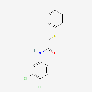 molecular formula C14H11Cl2NOS B5655989 N-(3,4-dichlorophenyl)-2-(phenylsulfanyl)acetamide 