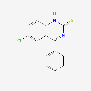 molecular formula C14H9ClN2S B5656051 6-Chloro-4-phenylquinazoline-2-thiol CAS No. 57370-19-1