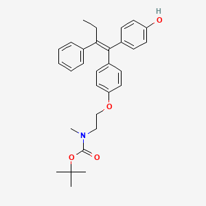 N-Boc-N-desmethyl-4-hydroxy Tamoxifen (E/Z Mixture)