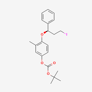 tert-Butyl 4-[(1R)-3-iodo-1-phenylpropoxy]-3-methylphenyl carbonate