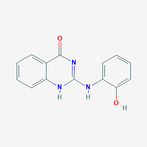 molecular formula C14H11N3O2 B056561 2-((2-Hydroxyphenyl)amino)-4(3H)-quinazolinone CAS No. 114824-89-4