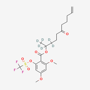 (1,1,1,2,3,3-Hexadeuterio-6-oxoundec-10-en-2-yl) 2,4-dimethoxy-6-(trifluoromethylsulfonyloxy)benzoate