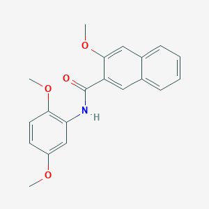 molecular formula C20H19NO4 B5656143 N-(2,5-dimethoxyphenyl)-3-methoxynaphthalene-2-carboxamide 