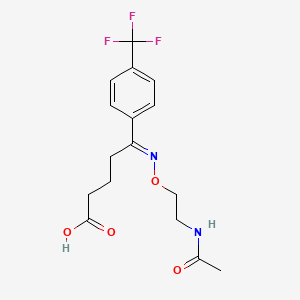 molecular formula C16H19F3N2O4 B565630 N-Acetyl Fluvoxamine Acid CAS No. 88699-87-0