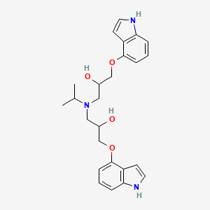 1-[[2-hydroxy-3-(1H-indol-4-yloxy)propyl]-propan-2-ylamino]-3-(1H-indol-4-yloxy)propan-2-ol