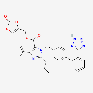 molecular formula C29H28N6O5 B565637 Olmesartan medoxomil impurity C CAS No. 879562-26-2