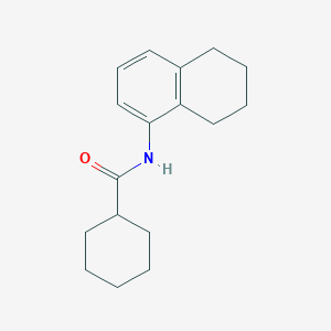 molecular formula C17H23NO B5656579 N-(5,6,7,8-tetrahydronaphthalen-1-yl)cyclohexanecarboxamide 
