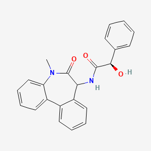 molecular formula C23H20N2O3 B565662 N-(6,7-Dihydro-5-methyl-6-oxo-5H-dibenz[b,d]azepin-7-yl)-(alphaR)-hydroxy-benzeneacetamide CAS No. 1246812-12-3