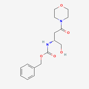 Benzyl (1r)-1-(hydroxymethyl)-3-(4-morpholinyl)-3-oxopropylcarbamate