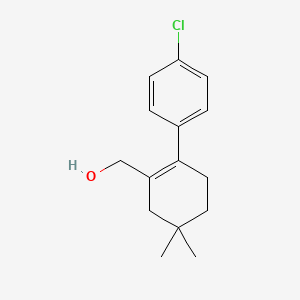 molecular formula C15H19ClO B565675 2-(4-Chlorophenyl)-5,5-dimethyl-1-cyclohexene-1-methanol CAS No. 1027345-21-6
