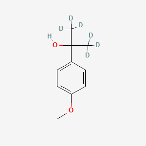 molecular formula C10H14O2 B565681 2-p-Anisyl-2-propanol-d6 CAS No. 400865-61-4