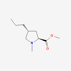 molecular formula C10H19NO2 B565683 (4R)-1-Methyl-4-propyl-L-proline Methyl Ester CAS No. 13380-39-7