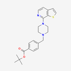 4-(4-Thieno[2,3-c]pyridin-7-yl-piperazin-1-ylmethyl)-benzoic acid tert-butyl ester