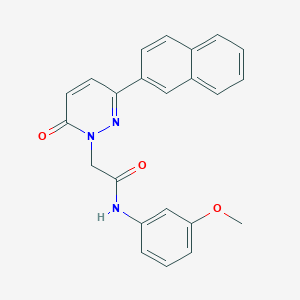 molecular formula C23H19N3O3 B5657091 N-(3-methoxyphenyl)-2-(3-(naphthalen-2-yl)-6-oxopyridazin-1(6H)-yl)acetamide 