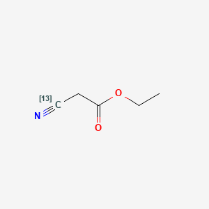 molecular formula C5H7NO2 B565732 Ethyl Cyanoacetate-3-13C CAS No. 698387-41-6