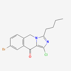 molecular formula C15H14BrClN2O B565746 8-Bromo-3-butyl-1-chloro-5,10-dihydroimidazo[1,5-b]isoquinolin-10(5H)-one CAS No. 1246816-60-3