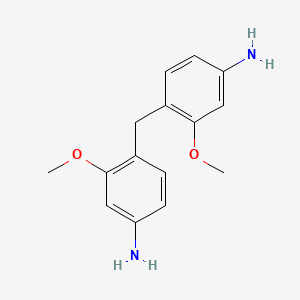 molecular formula C15H18N2O2 B5657519 4-[(4-amino-2-methoxyphenyl)methyl]-3-methoxyaniline 