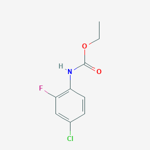 molecular formula C9H9ClFNO2 B056576 Ethyl (4-chloro-2-fluorophenyl)carbamate CAS No. 114108-90-6