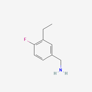 molecular formula C9H12FN B565769 (3-Ethyl-4-fluorophenyl)methanamine CAS No. 869297-31-4