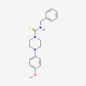 molecular formula C19H23N3OS B5657743 N-benzyl-4-(4-methoxyphenyl)piperazine-1-carbothioamide 