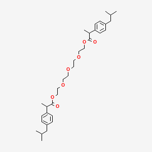 molecular formula C34H50O7 B565776 Tetraethyleneglycol Bisibuprofen Ester CAS No. 1161014-75-0