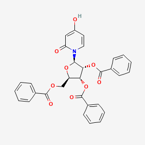 (2R,3R,4R,5R)-2-((benzoyloxy)methyl)-5-(4-hydroxy-2-oxopyridin-1(2H)-yl)tetrahydrofuran-3,4-diyl dibenzoate