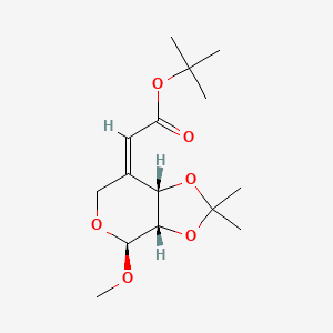 Tert-butyl (2Z)-2-[(3aS,4S,7aS)-4-methoxy-2,2-dimethyl-4,7a-dihydro-3aH-[1,3]dioxolo[4,5-c]pyran-7-ylidene]acetate