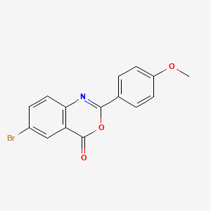 molecular formula C15H10BrNO3 B5657808 6-Bromo-2-(4-methoxyphenyl)-3,1-benzoxazin-4-one CAS No. 5743-74-8