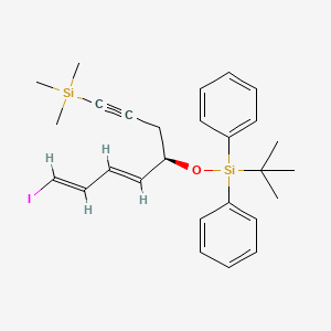 tert-butyl-[(4R,5E,7E)-8-iodo-1-trimethylsilylocta-5,7-dien-1-yn-4-yl]oxy-diphenylsilane