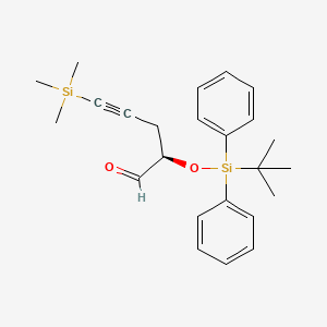 (2R)-2-[tert-butyl(diphenyl)silyl]oxy-5-trimethylsilylpent-4-ynal