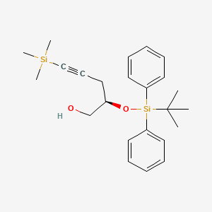 (2R)-2-[tert-butyl(diphenyl)silyl]oxy-5-trimethylsilylpent-4-yn-1-ol