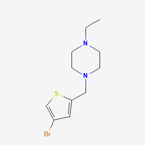 molecular formula C11H17BrN2S B5657956 1-[(4-bromothiophen-2-yl)methyl]-4-ethylpiperazine 