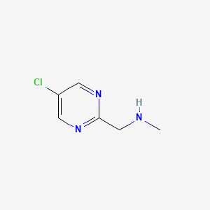 molecular formula C6H8ClN3 B565801 1-(5-Chloropyrimidin-2-YL)-N-methylmethanamine CAS No. 944903-19-9