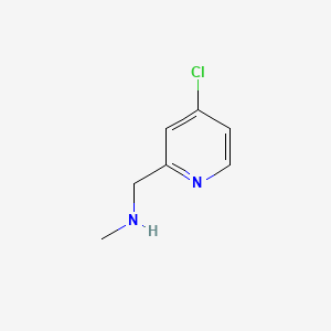 B565803 1-(4-Chloropyridin-2-YL)-N-methylmethanamine CAS No. 881205-08-9
