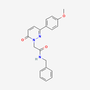 molecular formula C20H19N3O3 B5658228 N-benzyl-2-(3-(4-methoxyphenyl)-6-oxopyridazin-1(6H)-yl)acetamide 