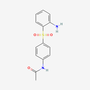 molecular formula C14H14N2O3S B565828 4'-[(o-Aminophenyl)sulfonyl]-acetanilide CAS No. 18514-07-3