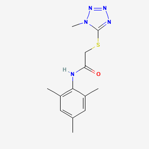molecular formula C13H17N5OS B5658315 N-Mesityl-2-((1-methyl-1H-tetrazol-5-yl)thio)acetamide 