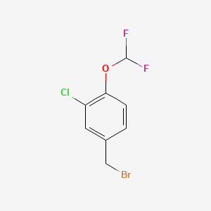 4-(Bromomethyl)-2-chloro-1-(difluoromethoxy)benzene