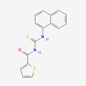 molecular formula C16H12N2OS2 B5658422 N-(naphthalen-1-ylcarbamothioyl)thiophene-2-carboxamide 