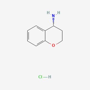 molecular formula C9H12ClNO B565844 (R)-Chroman-4-amine hydrochloride CAS No. 730980-59-3