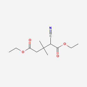 molecular formula C12H19NO4 B565845 Diethyl 2-cyano-3,3-dimethylpentanedioate CAS No. 274690-12-9