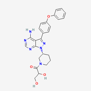 molecular formula C25H26N6O4 B565860 Dihydrodiol-Ibrutinib CAS No. 1654820-87-7