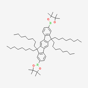 2,8-Bis(4,4,5,5-tetramethyl-1,3,2-dioxaborolane-2-yl)-6,6,12,12-tetraoctylindeno[1,2-b]fluorene