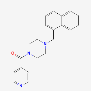 molecular formula C21H21N3O B5658783 1-[(NAPHTHALEN-1-YL)METHYL]-4-(PYRIDINE-4-CARBONYL)PIPERAZINE 