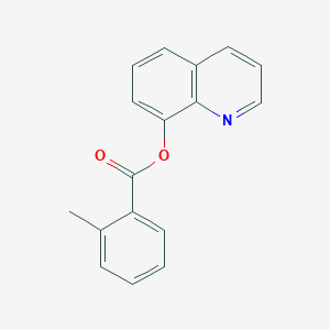 molecular formula C17H13NO2 B5658813 Quinolin-8-yl 2-methylbenzoate 