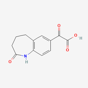 molecular formula C12H11NO4 B565882 2,3,4,5-Benzazepin-2-one 7-oxoacetic Acid CAS No. 1094543-96-0